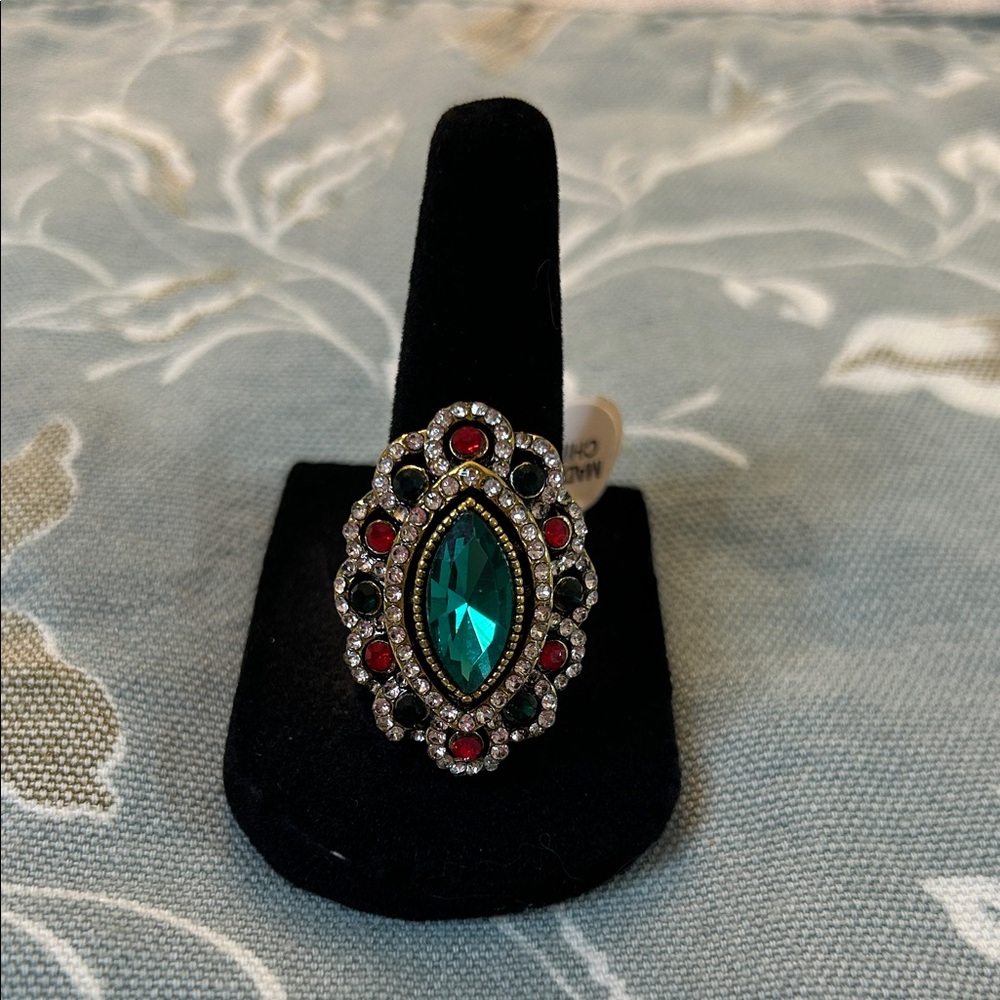 Elegant Multi-Color Gemstone Ring